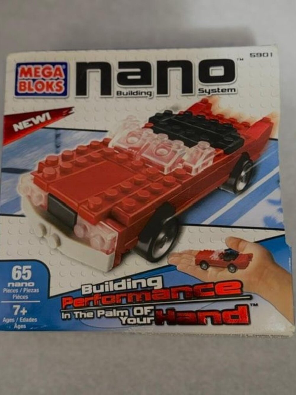 🚗 Mega Bloks Nano Building System #5901 Red Sports Car | NEW In Box | 65 Pieces